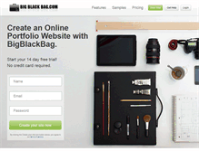 Tablet Screenshot of bigblackbag.com